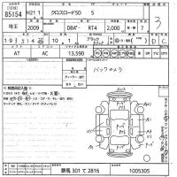 Honda CROSSROAD лот № 85154 оценка 3  с аукциона в Японии 11