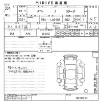 Daihatsu TAFT лот № 334 оценка 4.5  с аукциона в Японии 10