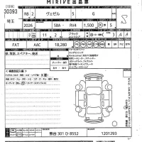 Honda VEZEL лот № 30393 оценка S  с аукциона в Японии 10