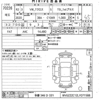 Volkswagen T-CROSS лот № 70226 оценка 4.5  с аукциона в Японии 10
