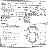 Toyota HARRIER лот № 15196 оценка R  с аукциона в Японии 10