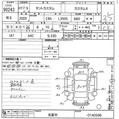 Daihatsu TANTO  с аукциона в Японии