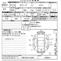 Subaru EXIGA лот № 90223 оценка 3.5  с аукциона в Японии 11