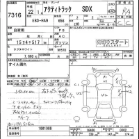 Honda ACTY TRUCK лот № 7316 оценка RA  с аукциона в Японии 4