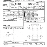 Honda N BOX лот № 3008 оценка 5  с аукциона в Японии 5