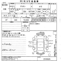 Toyota ALLION лот № 90199 оценка 3.5  с аукциона в Японии 5