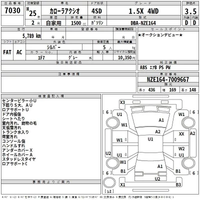 Toyota COROLLA AXIO  с аукциона в Японии