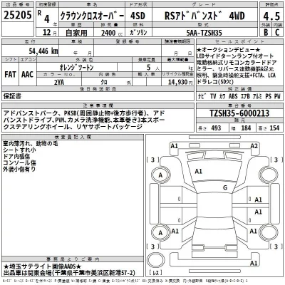 Toyota CROWN CROSSOVER  с аукциона в Японии