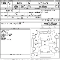Toyota RAV4 лот № 2017 оценка 3.5  с аукциона в Японии 2