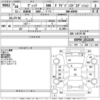 Toyota VITZ лот № 9002 оценка 3  с аукциона в Японии 2
