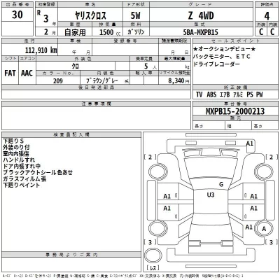 Toyota YARIS CROSS  с аукциона в Японии