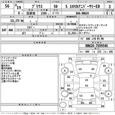 Toyota Prius  с аукциона в Японии