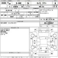 Honda N ONE лот № 3048 оценка R  с аукциона в Японии 2