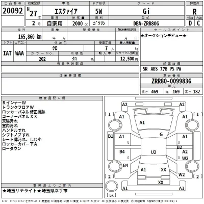 Toyota ESQUIRE  с аукциона в Японии