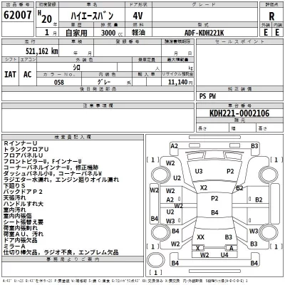 Toyota HIACE VAN  с аукциона в Японии