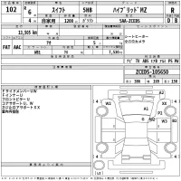 Suzuki SWIFT лот № 102 оценка R  с аукциона в Японии 2