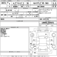 Daihatsu MOVE CANBUS лот № 3072 оценка 3.5  с аукциона в Японии 2