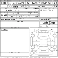 Daihatsu MOVE CANBUS лот № 3099 оценка 4.5  с аукциона в Японии 2