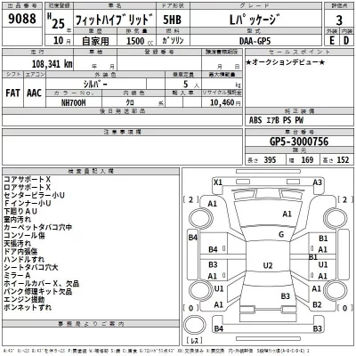 Honda FIT  с аукциона в Японии