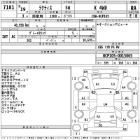 Toyota RACTIS лот № 7181 оценка RA  с аукциона в Японии 2