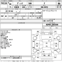 Toyota VITZ лот № 70116 оценка RA  с аукциона в Японии 2