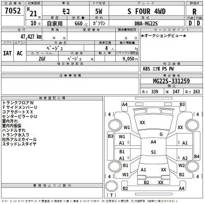 Nissan MOCO  с аукциона в Японии