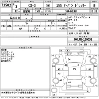 Mazda CX-3 лот № 73502 оценка R  с аукциона в Японии 2