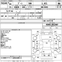 Daihatsu Boon лот № 70144 оценка RA  с аукциона в Японии 2