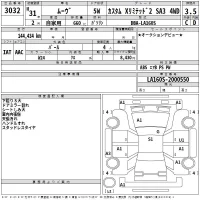 Daihatsu MOVE лот № 3032 оценка 3.5  с аукциона в Японии 2