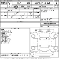 Toyota COROLLA лот № 70098 оценка R  с аукциона в Японии 2