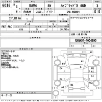 Toyota RAV4 лот № 6016 оценка 3  с аукциона в Японии 2