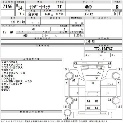 Subaru SAMBAR  с аукциона в Японии