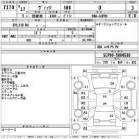 Toyota VITZ лот № 7170 оценка 3  с аукциона в Японии 2