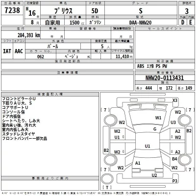 Toyota Prius  с аукциона в Японии