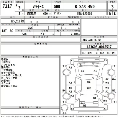 Daihatsu MIRA E S  с аукциона в Японии