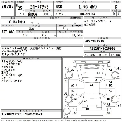 Toyota COROLLA AXIO  с аукциона в Японии