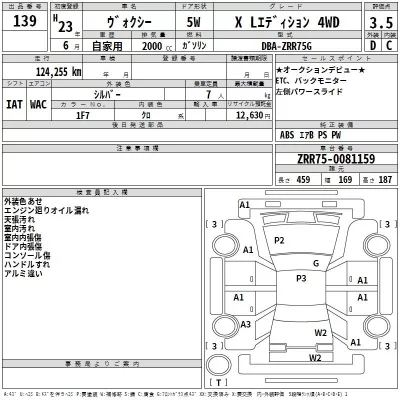 Toyota VOXY  с аукциона в Японии