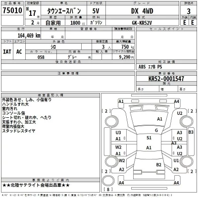 Toyota TOWN ACE VAN  с аукциона в Японии