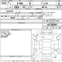 Honda N ONE лот № 3531 оценка R  с аукциона в Японии 2