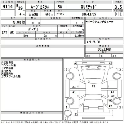 Daihatsu MOVE  с аукциона в Японии