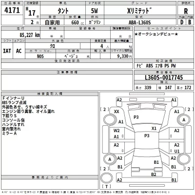 Daihatsu TANTO  с аукциона в Японии