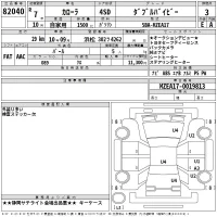 Toyota COROLLA лот № 82040 оценка 3  с аукциона в Японии 2
