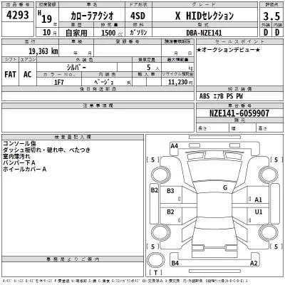 Toyota COROLLA AXIO  с аукциона в Японии