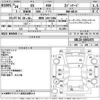 Lexus GS лот № 81005 оценка 3.5  с аукциона в Японии 2