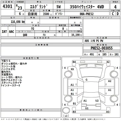 Nissan ELGRAND  с аукциона в Японии