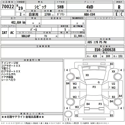 Honda CIVIC  с аукциона в Японии