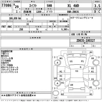 Suzuki SWIFT лот № 77086 оценка 3.5  с аукциона в Японии 2