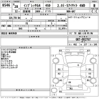 Subaru IMPREZA G4 лот № 8546 оценка R  с аукциона в Японии 2
