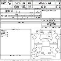 Subaru IMPREZA G4 лот № 8533 оценка 3.5  с аукциона в Японии 2