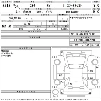 Subaru STELLA лот № 8518 оценка 3.5  с аукциона в Японии 2